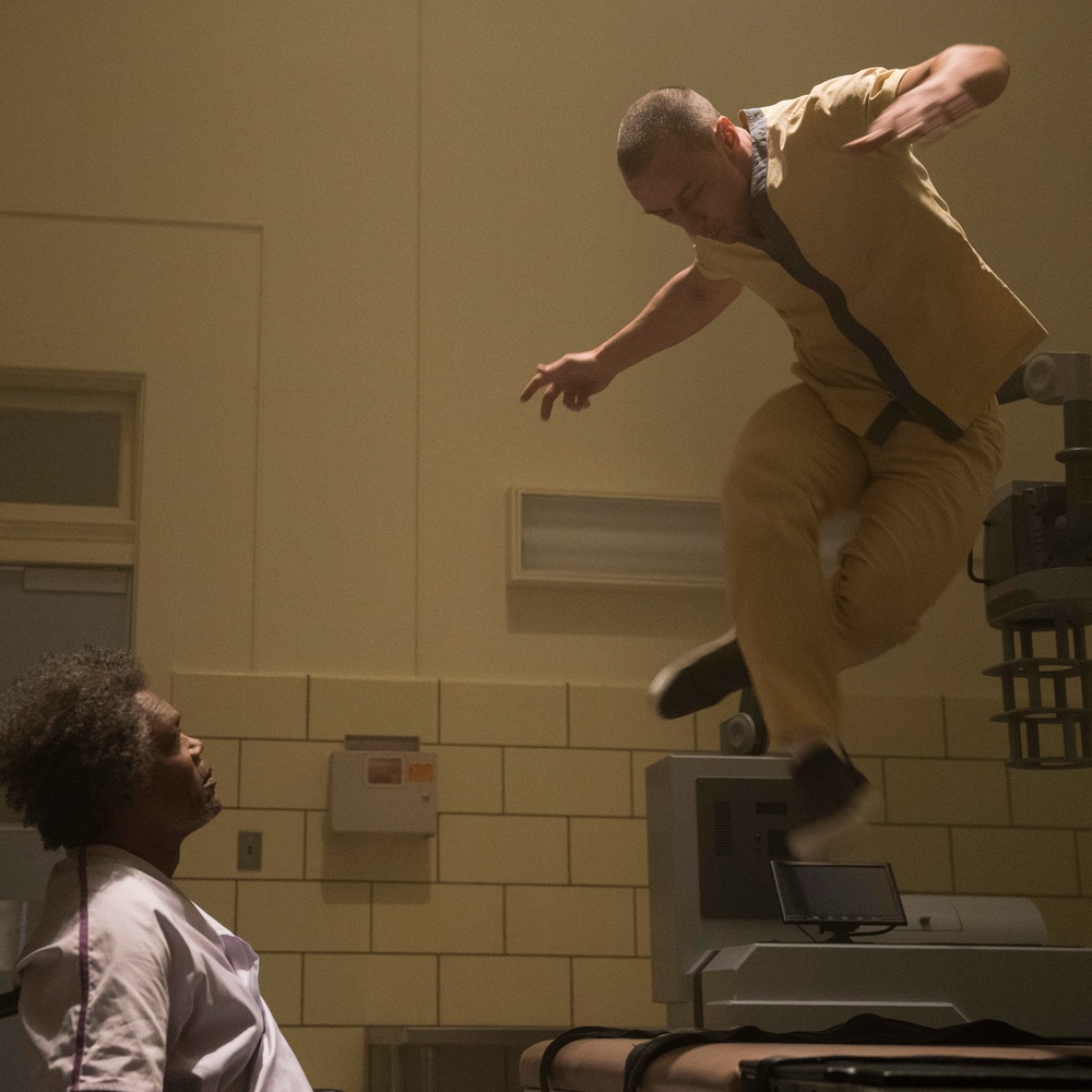 Une scène du film Glass