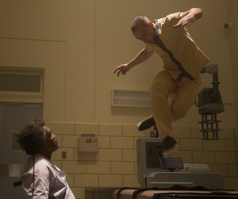 Une scène du film Glass