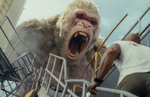 Une scène du film Rampage