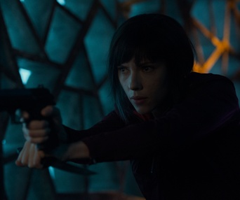 Une scène du film Ghost in the Shell