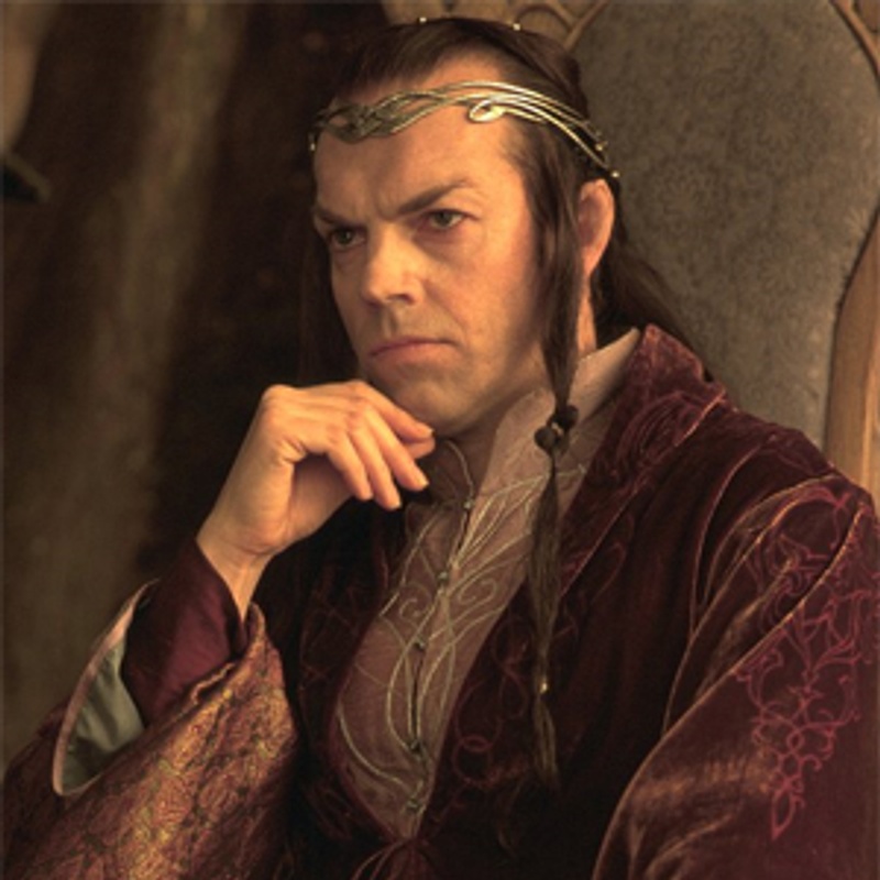 Hugo Weaving dans le film The Lord of the Rings: The Fellowship of the Ring