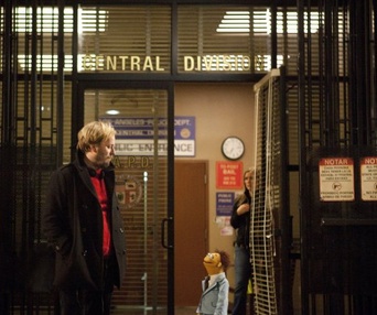 Sur le plateau du film The Muppets