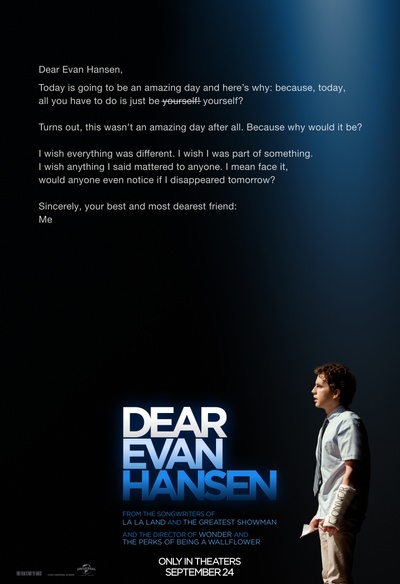 Affiche du film Dear Evan Hansen