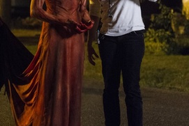 Sur le plateau du film Carrie
