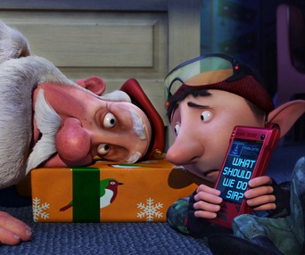 Une scène du film Arthur Christmas