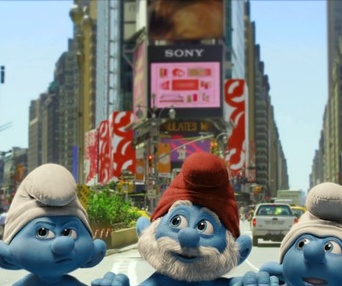 Une scène du film The Smurfs