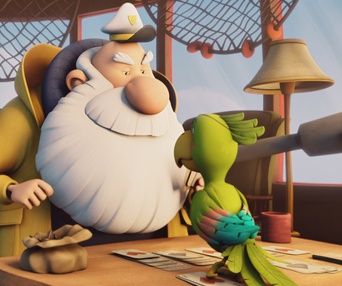 Une scène du film Félix et le trésor de Morgäa