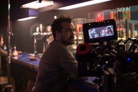 Sur le plateau du film Colossal