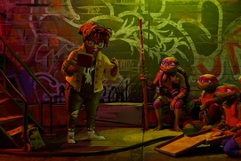 Une scène du film Teenage Mutant Ninja Turtles: Mutant Mayhem