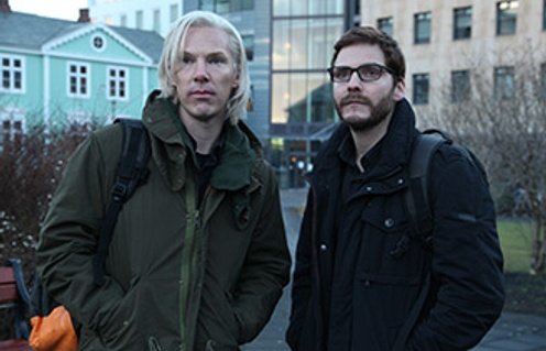 Benedict Cumberbatch et Daniel Bruhl dans le film The Fifth Estate