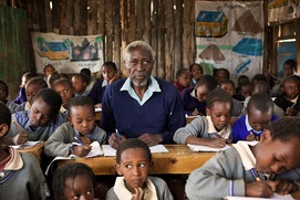 Une scène du film The First Grader