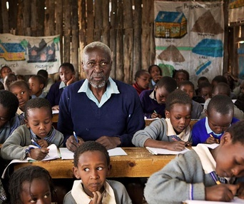 Une scène du film The First Grader