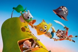 Affiche du film Mika & Sebastian : L'aventure de la Poire Géante