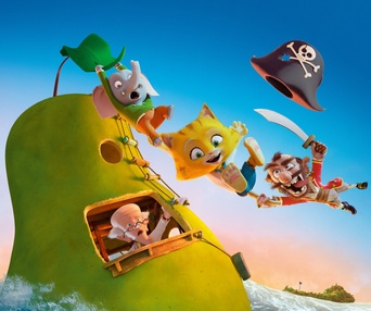 Affiche du film Mika & Sebastian : L'aventure de la Poire Géante