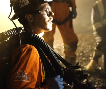 Une scène du film Souterrain