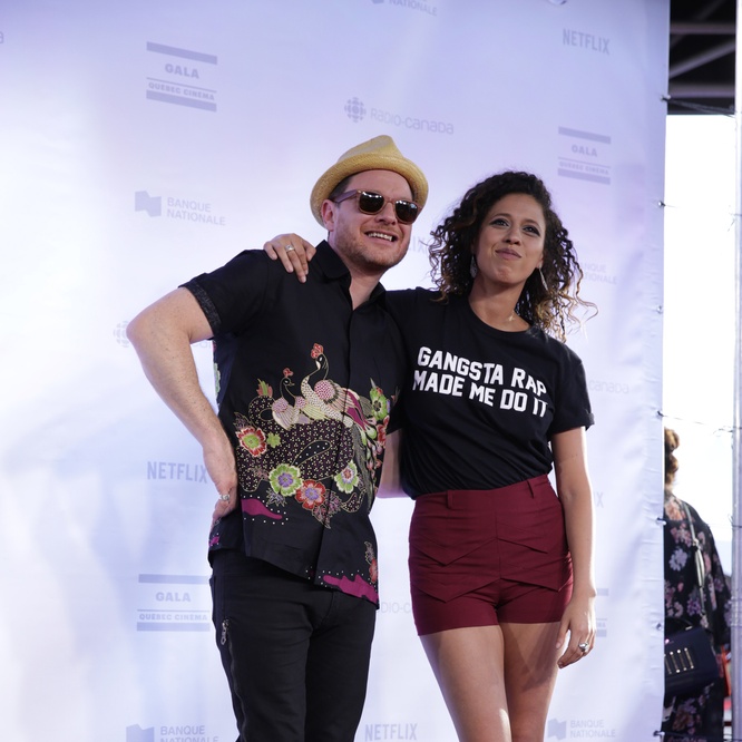 Sur le tapis rouge du Gala Québec Cinéma 2018