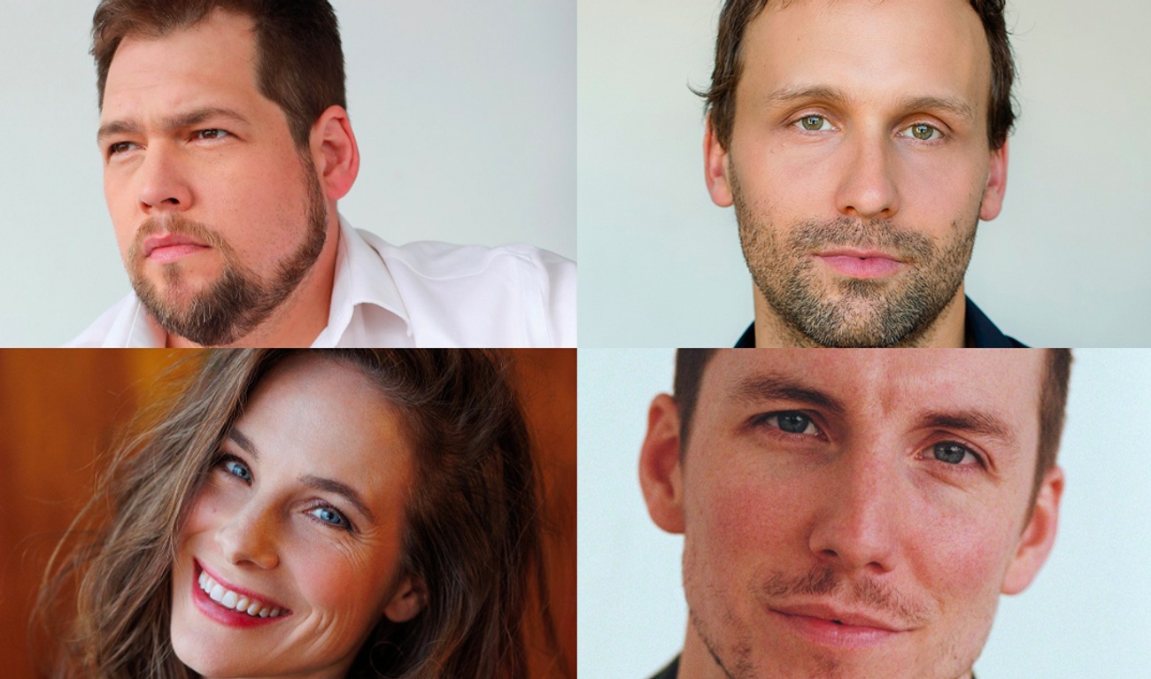 Guillaume Cyr, Émile Proulx-Cloutier, Caroline Dhavernas et Pier-Luc Funk