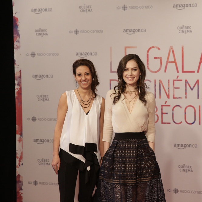 Sur le tapis rouge de Gala du cinéma Québécois
