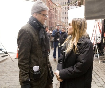 Sur le plateau du film I Don't Know How She Does It