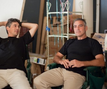 Sur le plateau du film The Descendants