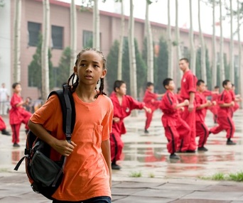 Une scène du film The Karate Kid