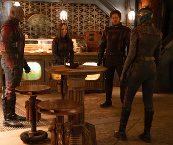 Une scène du film Guardians of the Galaxy Vol. 3