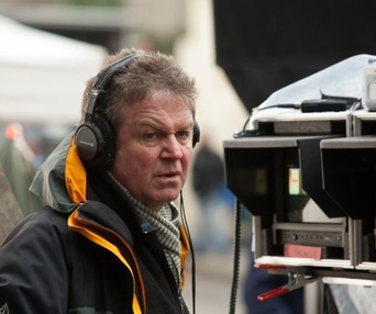 Sur le plateau du film The Debt