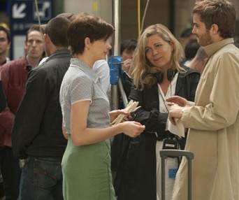 Sur le plateau du film One Day