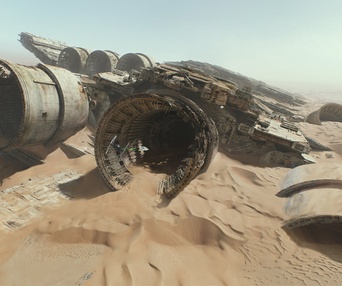 Une scène du film Star Wars: The Force Awakens
