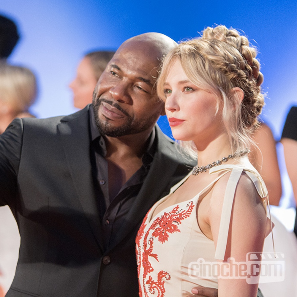 Sur le tapis rouge du film The Magnificent Seven