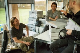 Sur le plateau du film World War Z