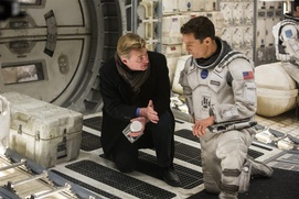 Sur le plateau du film  Interstellar