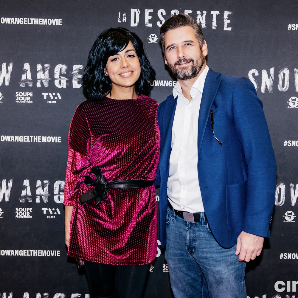 Sur le tapis rouge du film Snow Angel