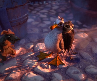 Une scène du film Manou the Swift