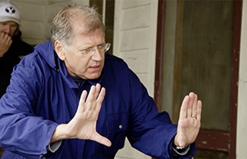 Robert Zemeckis sur le plateau de Flight