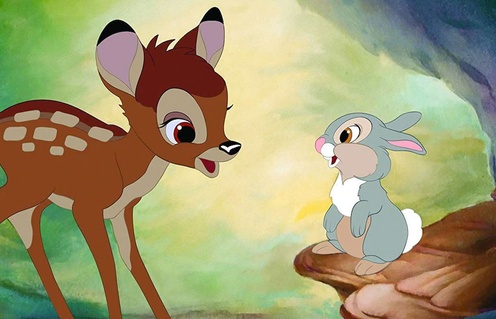 Une scène du film Bambi