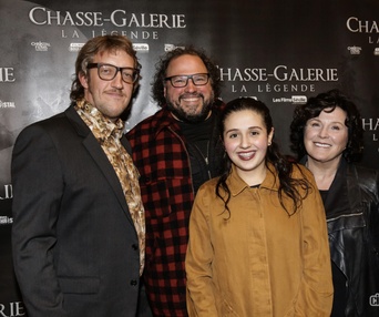 Sur le tapis rouge du film Chasse-Galerie : La légende