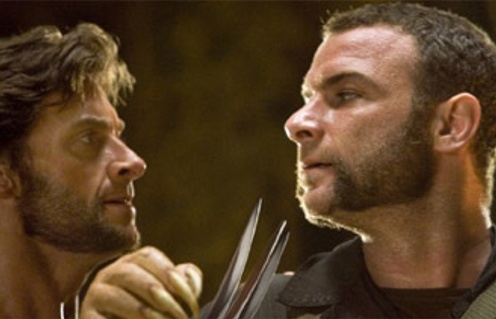 Liev Schreiber et Hugh Jackman dans le film X-Men Origins: Wolverine