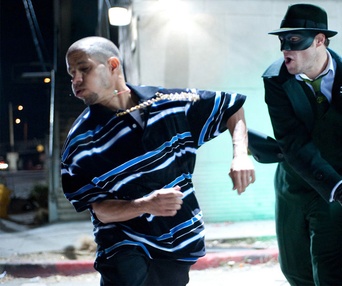 Une scène du film The Green Hornet
