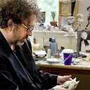 Tim Burton sur le plateau de Frankenweenie