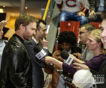 Sur le tapis rouge du film Goon: Last of the Enforcers