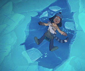 Une scène du film Yakari, la grande aventure