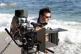 Sur le plateau du film Jeune & Jolie