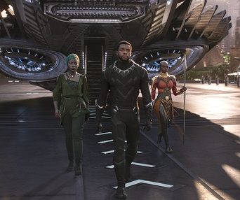 Une scène du film Black Panther