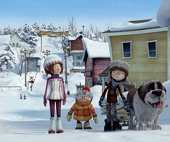Une scène du film La guerre des tuques 3D