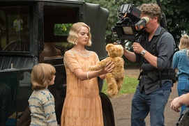 Sur le plateau du film Goodbye Christopher Robin