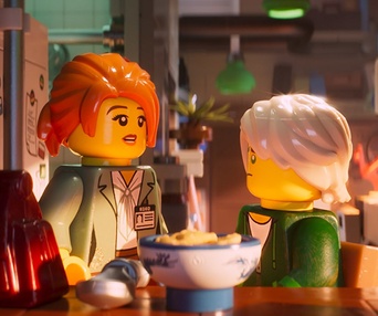 Une scène du film The LEGO Ninjago Movie