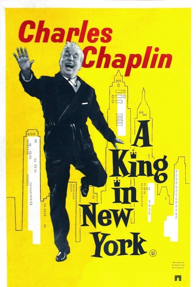 Affiche d'époque du film A King in New York