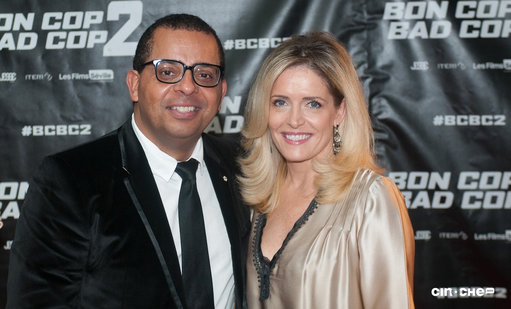 Sur le tapis rouge du film Bon Cop Bad Cop 2