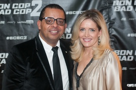 Sur le tapis rouge du film Bon Cop Bad Cop 2